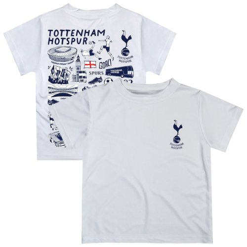 Tottenham Hotspur Vive La Fete Infant Impressions Artwork T-Shirt - White