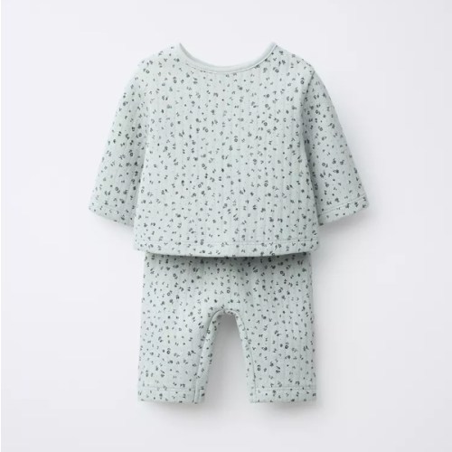 2-IN-1 JUMPER JACKET AND FLORAL PANTS SET - Greenish | ZARA United States