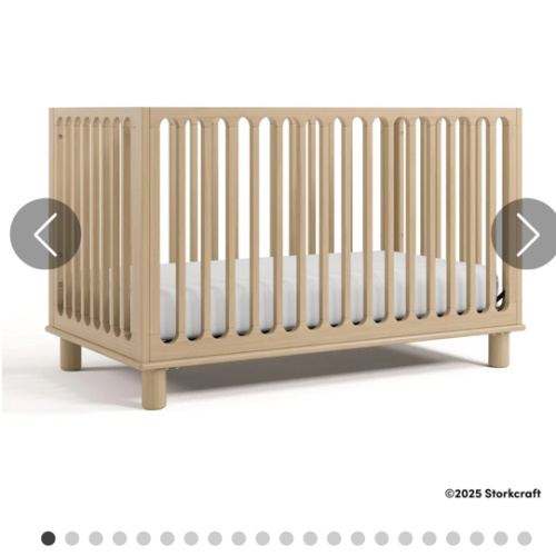 Sicily® Deluxe 3-in-1 Convertible Crib with Bonus Toddler Guardrail
