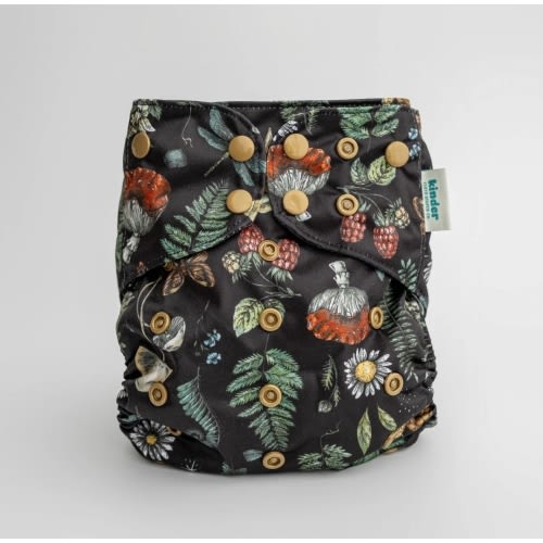 Berries and Bloom: Essentials Pocket Cloth Diaper with Athletic Wicking Jersey, Grows with your Baby