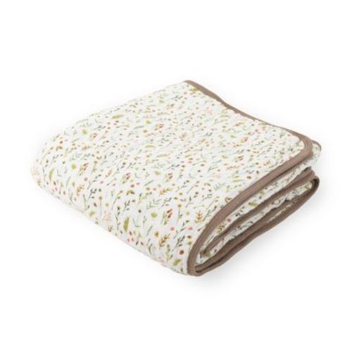 Little Unicorn Crib Organic Original Cotton Muslin Quilt - Floral Field