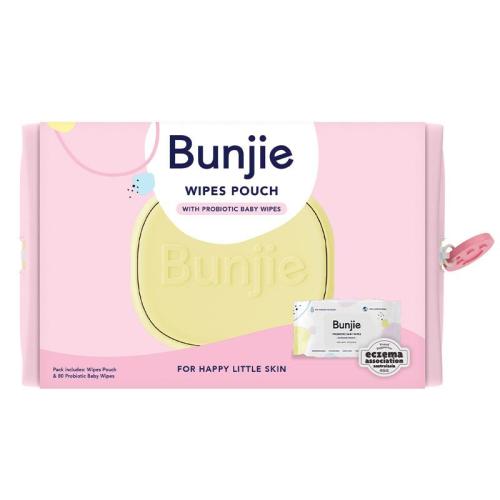 Bunjie Pink Pouch Bonus 80 Pack Wipes
