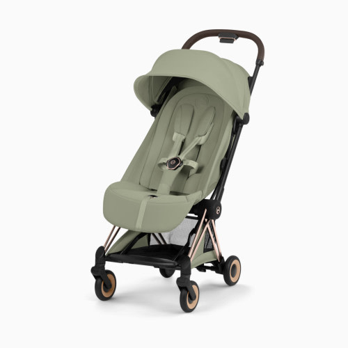 Cybex Coya Stroller - Style Collection - Rose Gold Frame/Sage Green Lux Seat