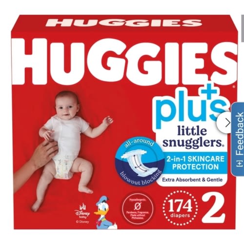 Huggies Little Snugglers Plus Diapers Size 2, 192-count | Costco