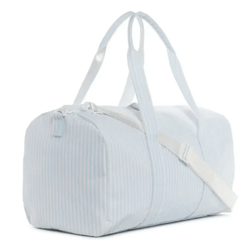 Weekender Duffel Bag, Blue Pimlico Stripe – Baby Braithwaite