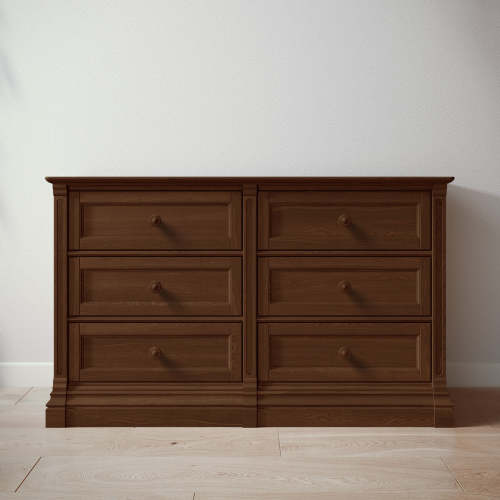 Romina Furniture Imperio Double Dresser - Nocello