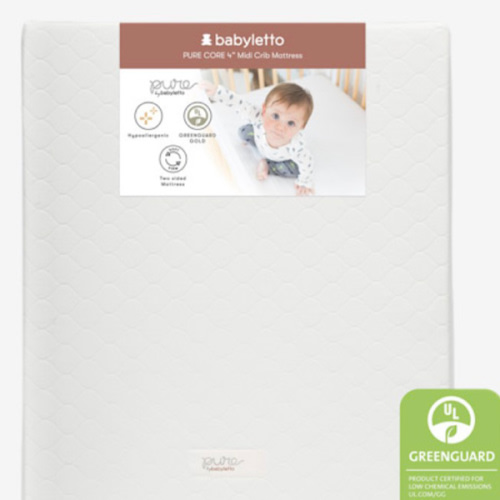 Pure Core Midi Crib Mattress w/ Quilted Waterproof Cover – Babyletto