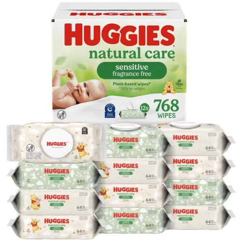Huggies Natural Care Sensitive Unscented Baby Wipes
