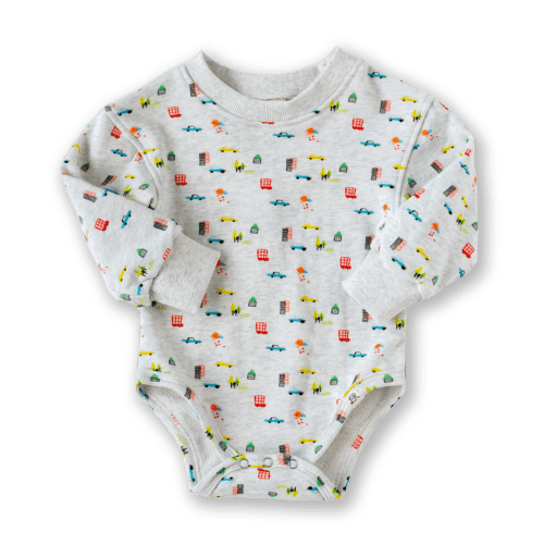 Car Long Sleeve Bubble Romper – Little Road Co.