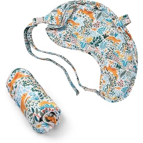 Boppy Uplift Nursing Pillow Cover - Soft Washable Microfiber Bottle & Breastfeeding Pillow Cover with Belt (Uplift Feeding Pillow Sold Separately) - Colorful Forest Animals