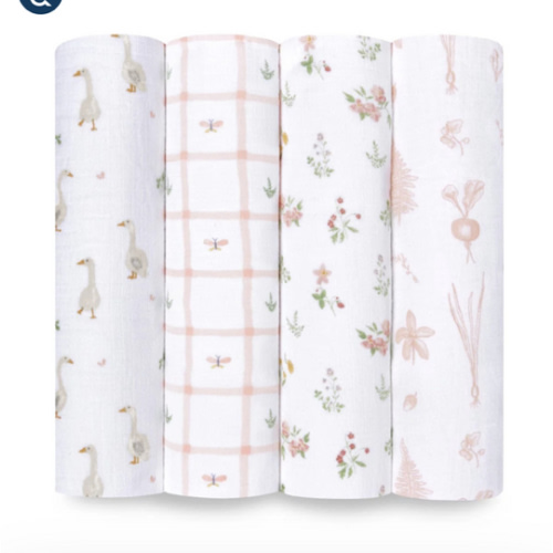 Country Floral Cotton Muslin Swaddle 4 Pack | aden + anais