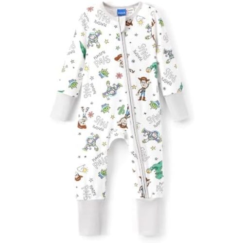 Disney Baby Organic Cotton Zip Footie Clothes Romper Outfit for Nb to Inf
