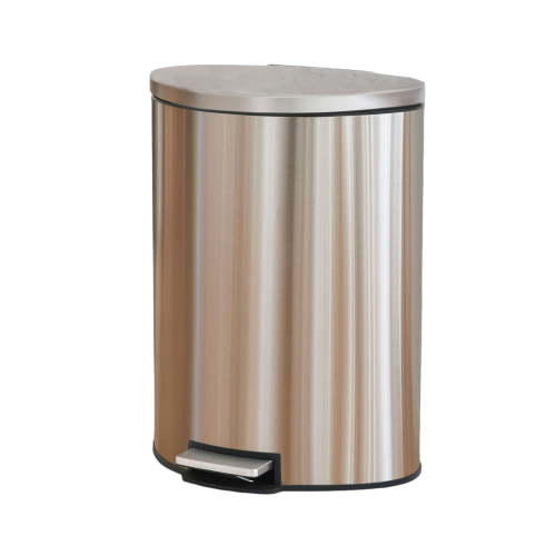 Free Shipping! Better Homes & Gardens Stainless Steel Trash Can, 14.5 Gallon, Soft-Close Lid
