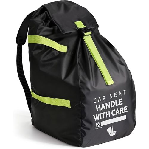 Upgrade Car Seat Travel Bag for Airplane: Car Seat Bags with Shoulder Handle for Air Travel Fit All Car Seats, Infant Carriers & Booster Seats, Carseat Cover Fit Doona Graco, Travel Essentials