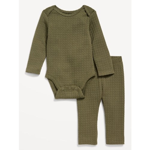 Jacquard-Knit Bodysuit and Leggings Set for Baby