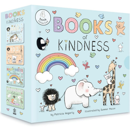 Books of Kindness: ABCs of Kindness; 123s of Thankfulness; Happiness Is a Rainbow; Friendship is Forever
