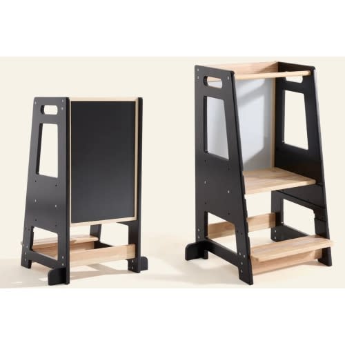 HARPPA Nordo | Safe & Stable Montessori Toddler Kitchen Wooden Tower - Perfect for Cooking & Learning, Counter Helper, Kitchen Tower, Gift for 2 Year Old