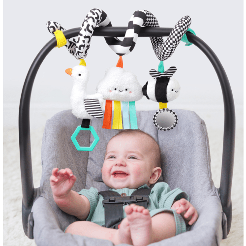 Itzy Ritzy Car Seat Activity Toy - High Contrast-Brights