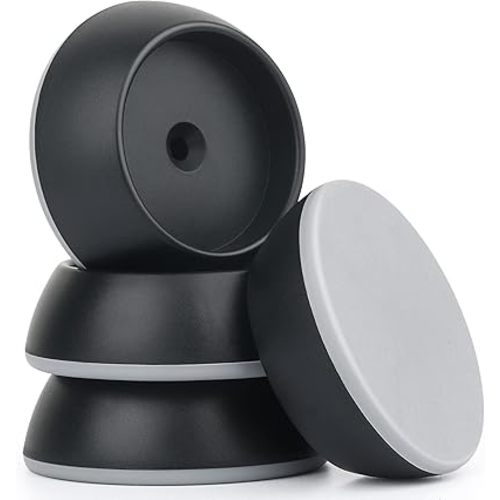 4 Pack Baby Gate Wall Protector Wall Cups for Child Pressure Mounted Stair Safety Gate, Protect Walls & Doorways from Pet & Dog Gates, Black