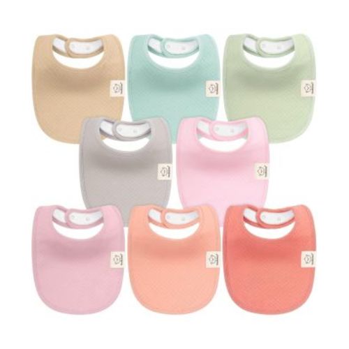 8pk Quin Baby Bibs for Drooling and Teething, Cotton Drool Bibs, Newborn Baby Boys, Baby Girls Bibs