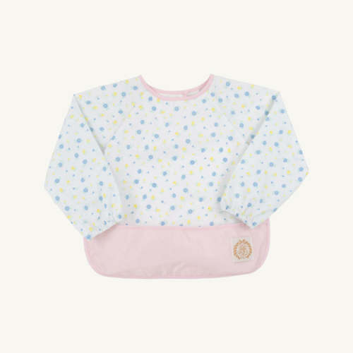 Baby Bib - Floral Biscuit Bib for Girls | Absorbent Feeding Bib