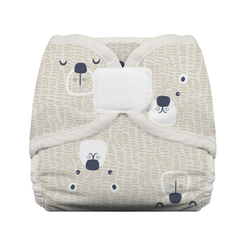 Thirsties Diaper Cover - hook and loop - Bearly - SIZE NEWBORN
