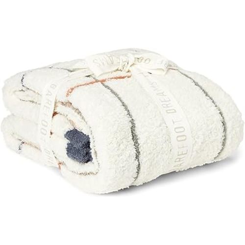 Barefoot Dreams® CozyChic® Multicolor Plaid Stroller Blanket, Cream Multi, 30"x40"