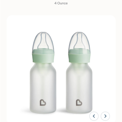 Bond® Silicone Glass Bottle 4oz or 8oz, 2pk | Munchkin