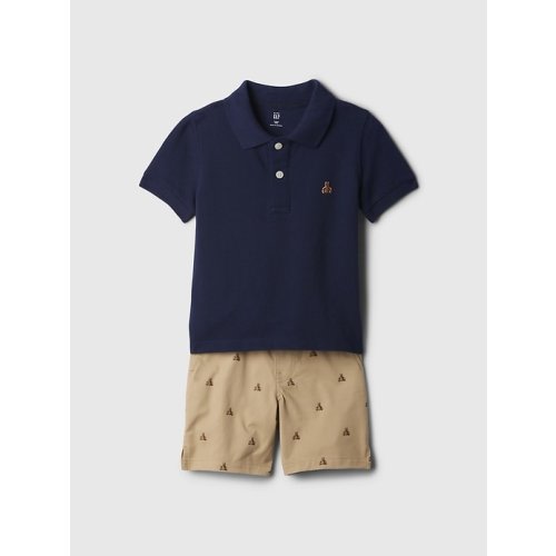 babyGap Polo Outfit Set in dark night