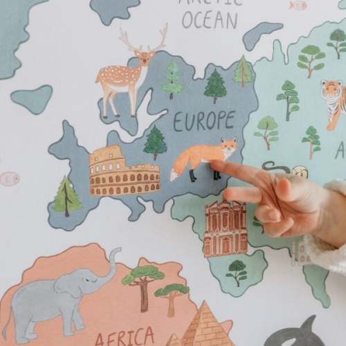 World Map Print - Mindful & Co Kids | Maisonette