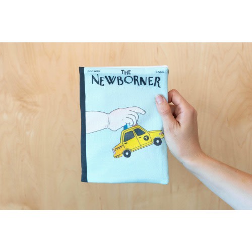 Baby Crinkle Book- The Newborner Magazine Parody Baby Shower Gift TAXI CAB