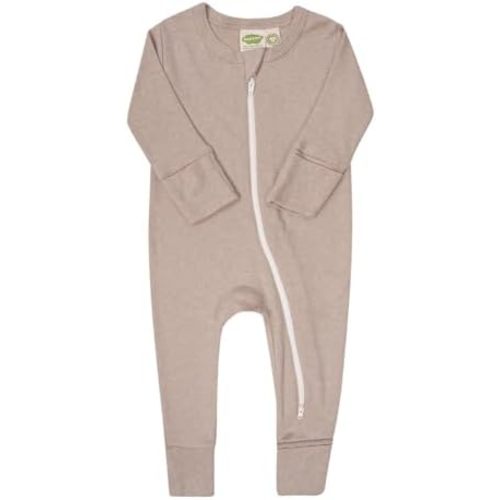 PARADE Organic Snuggle Soft Melange '2-Way' Zipper Romper