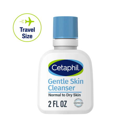 Cetaphil Hydrating Gentle Facial Cleanser for Healthy, Dry to Normal Sensitive Skin, Daily Makeup Cleanse, 2 oz