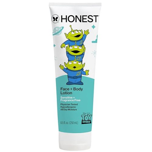 The Honest Company Moisturizing Face + Body Lotion, Fast Absorbing, Dermatologist Tested, Hypoallergenic, Disney and Pixar's Toy Story, Sensitive Fragrance Free