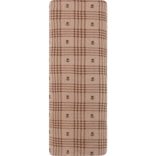 Cotton Floral Plaid Collection - Muslin Swaddle