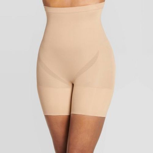 Jockey Generation™ Women's Core Body Smoothing High-waist Mid-thigh Shorts - Beige S