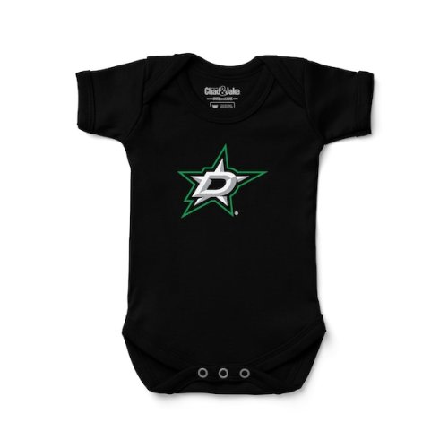 Newborn & Infant Dallas Stars Chad & Jake Black Primary Logo Bodysuit