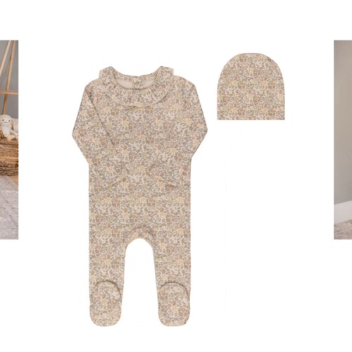 Cotton Liberty Print Collection - Footie + Beanie – Ely's & Co.
