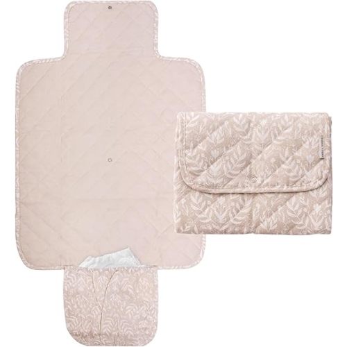 Portable Diaper Changing Pad - Waterproof Travel Baby Changing Mat - Foldable Compact Diaper Change Pad - Lightweight On The Go Change Station for Newborn Infant (Meadow Reflection)