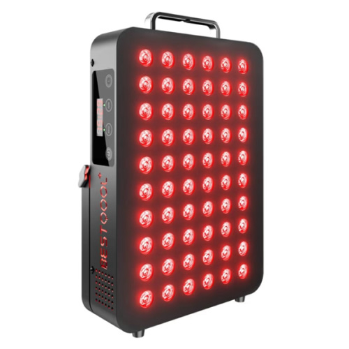 BestQool Red Light Therapy, Dual Chip Clinical Grade LED Device with Near-Infrared Light 660nm 850nm High Power Panel, Ideal for Body, Face, Recovery, Improve Sleep, Skin Health, 105W (Black 60)