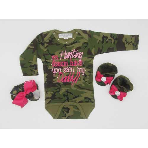 Baby Girl Clothes, Camo Baby Clothes Set: Camo Baby Clothes, Baby Clothing, Newborn Clothes, Camo Baby Girl, - Size: 0-3 months US kids' numeric