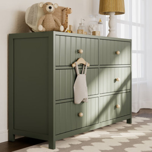 Teddi 6 Drawer Double Dresser | Wayfair