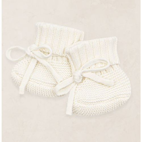 Knit Booties - Ivory