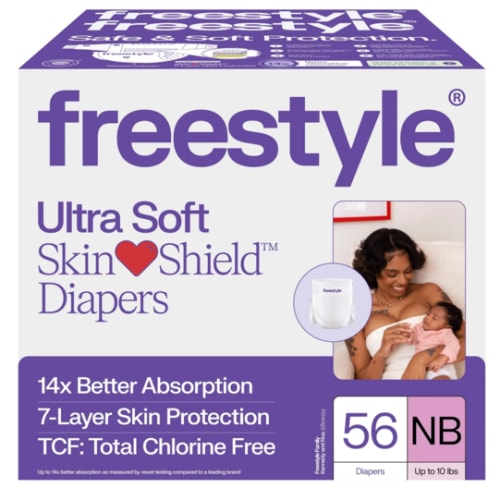 Freestyle Hyper Absorbent Ultra Soft TCF Baby Diapers