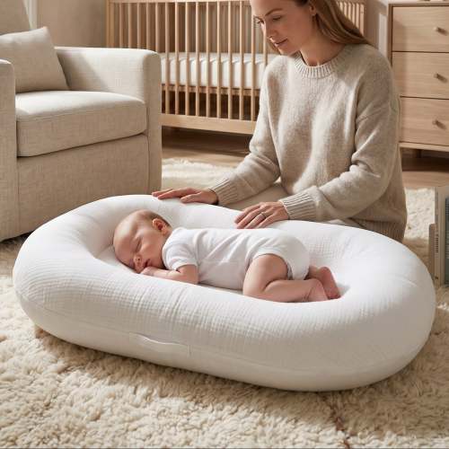 Little Manta Pastel Baby Lounger Nest