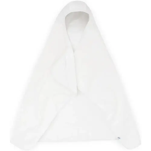 Little Unicorn Cotton Muslin & Terry Hooded Towel, Larger Size 1-6 Years, White