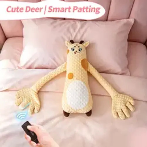 PopLid Soothing Giraffe Stuffed Animal - Unisex Large Cute Stuffed Animal with 3-Speed Adjustable Patting Modes, Ultra-Soft Skin-Friendly Fabric, Kids Toys for Home Décor & Cool Gifts for Kids - TikTok Shop