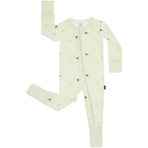 LittleHippo 2-Way Zipper Onesie Romper, Soft Spandex & Viscose from Bamboo One Piece Pajamas, Newborn, Baby Boys & Girls