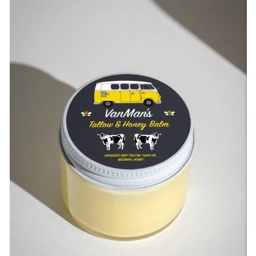 *No Essential Oils* VanMan's Tallow & Honey Face Balm - Classic