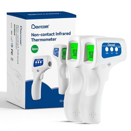 Berrcom Thermometer, 3 in 1 Contactless Infrared Fever Check Thermometer for Forehead, Ideal for Baby, Infant, Kids, and Adults, Batteries Not Included, JXB-178 (White)